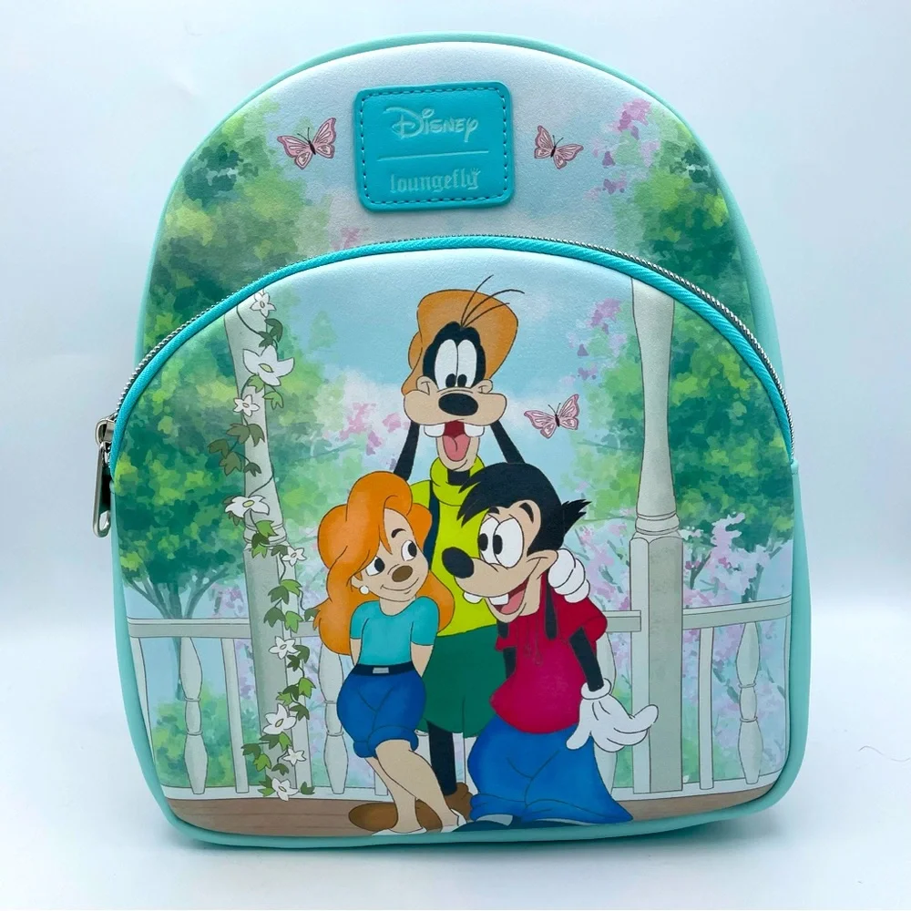 Loungefly Disney A Goofy Movie Trio Porch Scene Mini Backpack NWT